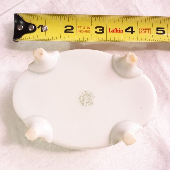 Antique Morimura Brothers Nippon Old Paris Style Footed Trinket Box - Picture 6 of 7